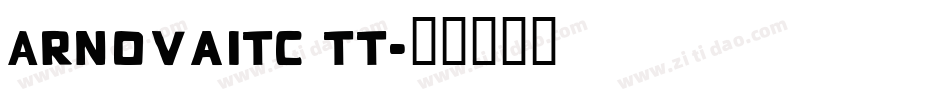 ArnovaITC TT字体转换